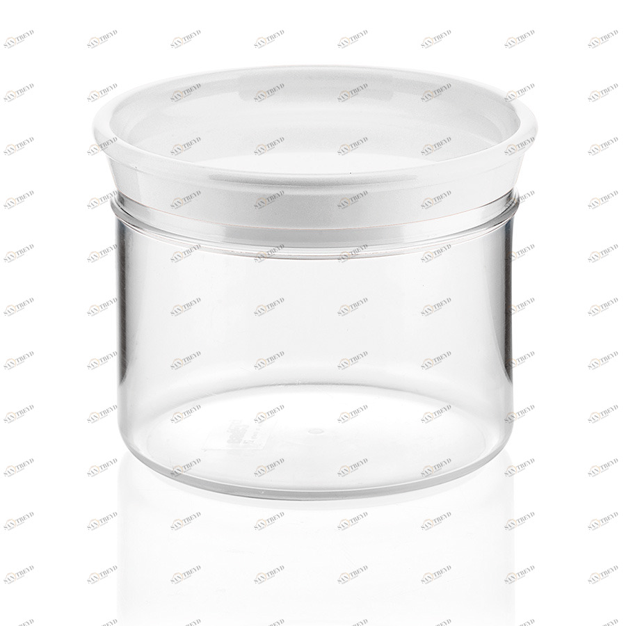 Банка пластиковая для сыпучих продуктов 500 мл белая Forme casa GUZZINI  00-3871057 Белый;прозрачный 