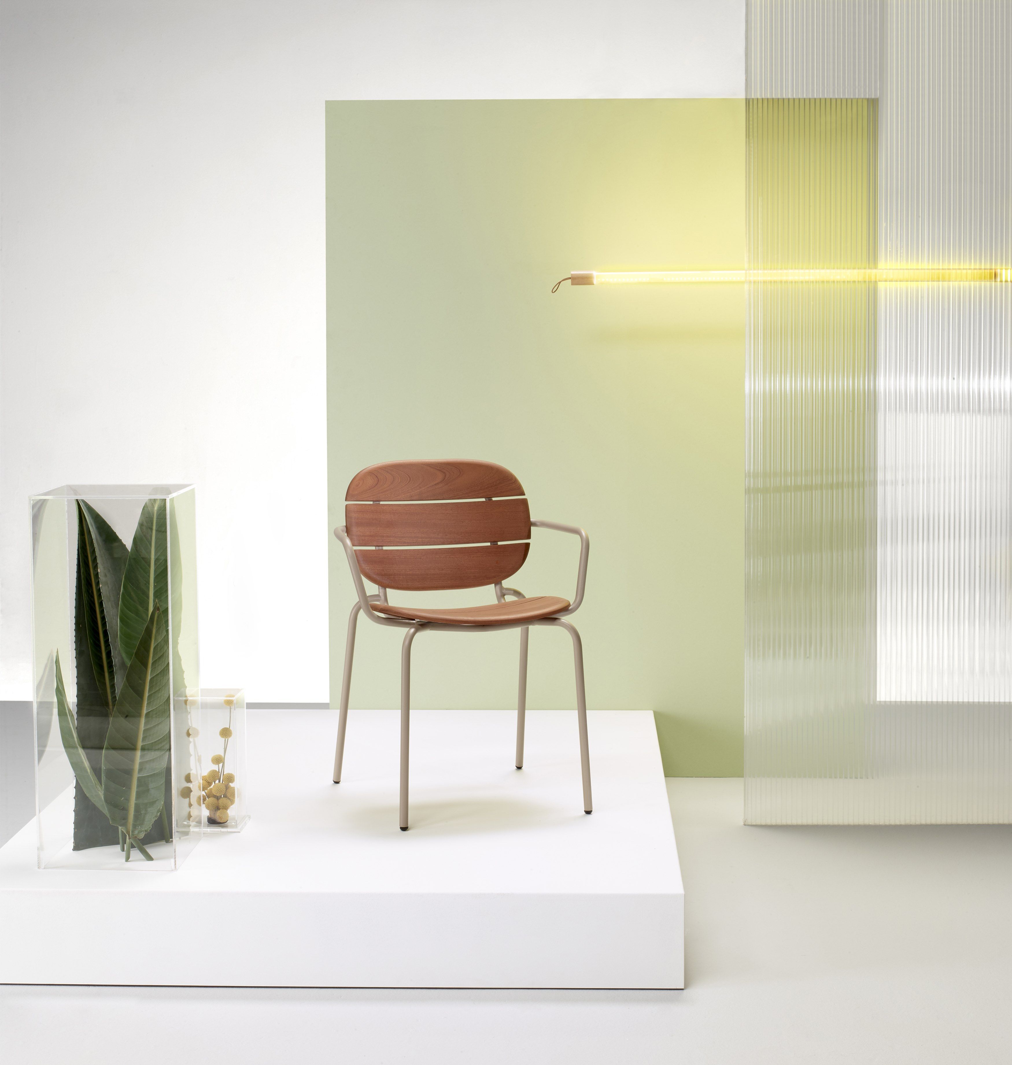 Стальное и деревянное наружное кресло S-CAB Si-Si ARCH-00049130 - Вид №2