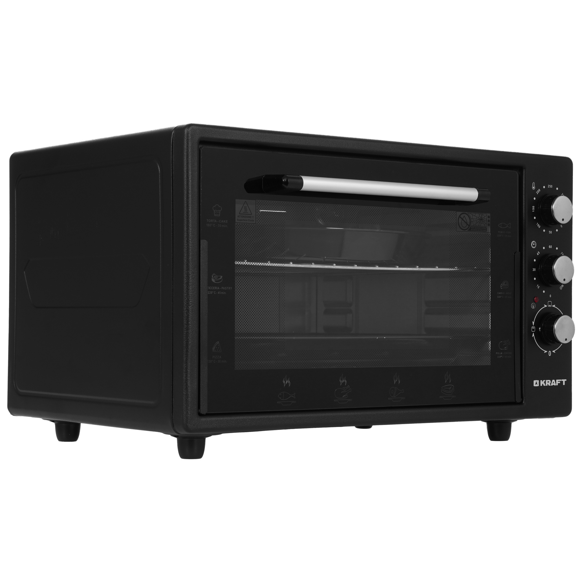 9915649 Мини-печь Kraft KF-MO 4500 BL черный STDN-0023849 - Вид №1