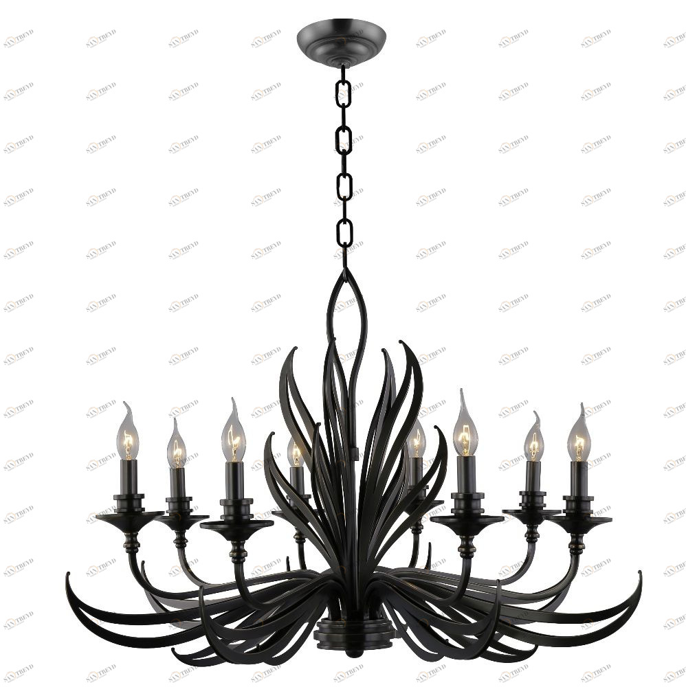 Подвесная люстра Crystal Lux Gaudi SP8 коричневая CRYSTAL LUX ДИЗАЙНЕРСКИЕ, GAUDI 056907 Коричневый 