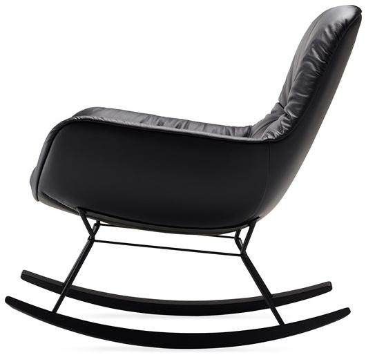 Freifrau Кресло-качалка в коже с подлокотниками Leya sun-id-1479912 - Вид №2