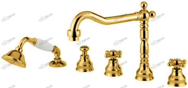 Смеситель MIGLIORE Revival ML.REV-480.DO для ванны/душа - золото 