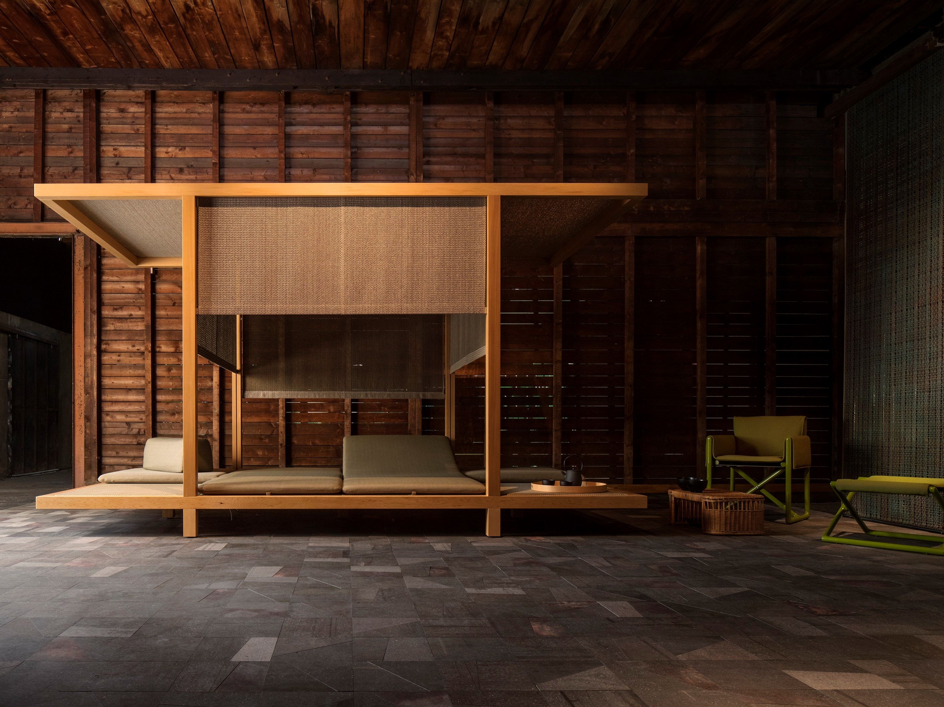 Садовая кровать с навесом из кедра с навесом Paola Lenti Toku ARCH-00042927 - Вид №2