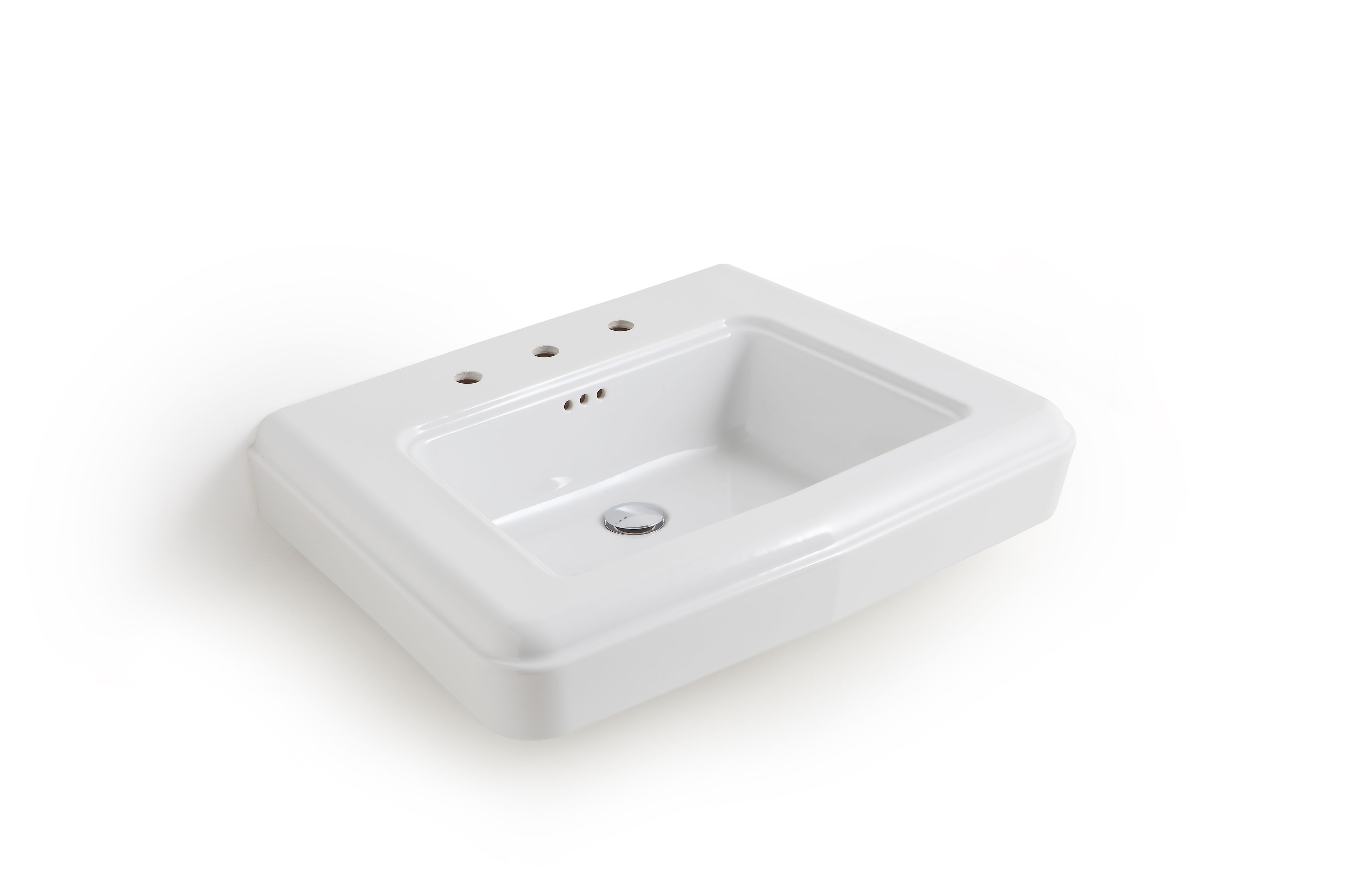 Прямоугольная керамическая раковина с одной колонной BLEU PROVENCE So Fifties ARCH-00049263 - Вид №4