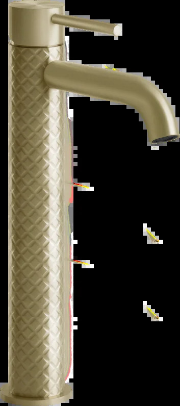 Смеситель для умывальника 54109 727 Gessi Gessi316 ЛАТУНЬ МАТОВАЯ PVD