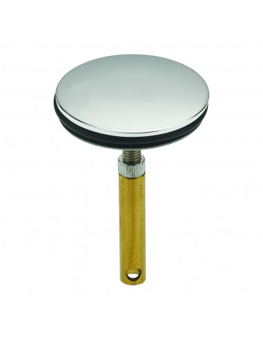 041200 000 01  Клапан для умывальника, мини-штанга. 40 макс. 60 мм, д. 39 мм, нержавеющая сталь, 2 шт. Valentin Хром  - Вид №1