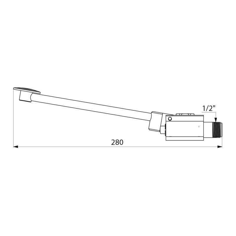 736101 Кран с мгновенным автоматическим закрытием MONOFOOT DELABIE  - Вид №1