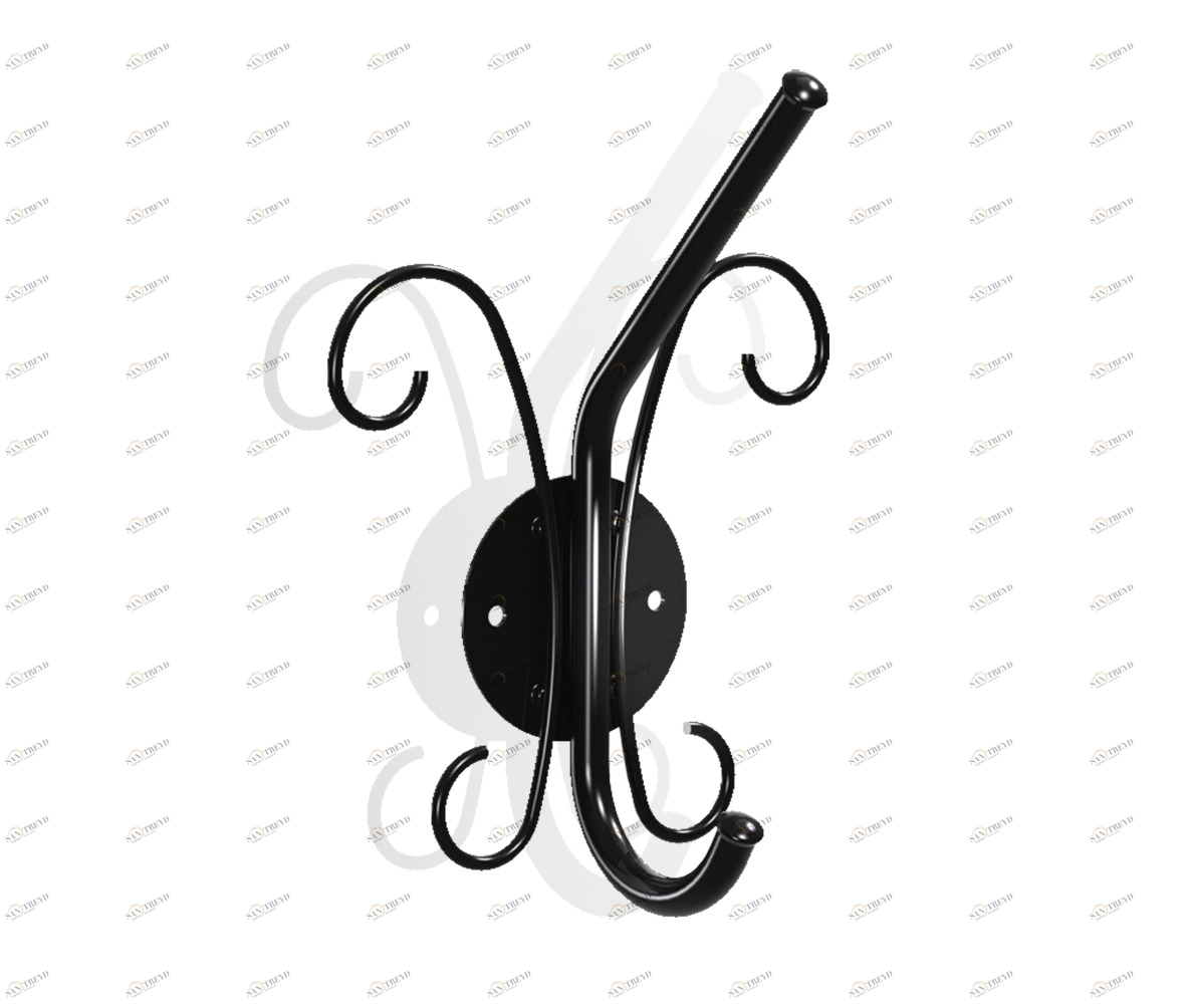 Вешалка Настенная Graciya 1 SHEFFILTON ДИЗАЙНЕРСКИЕ 015075 Чёрный 