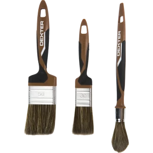 Набор кистей для лака и антисептиков Dexter, 3 шт.