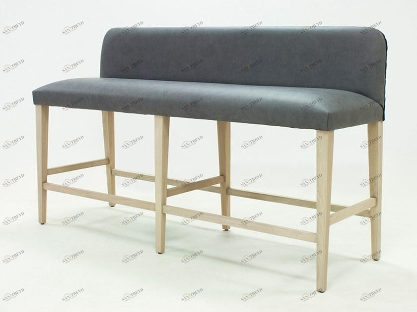 CREARTE COLLECTIONS Высокая кожаная скамья с подставкой для ног Mauro essence 81