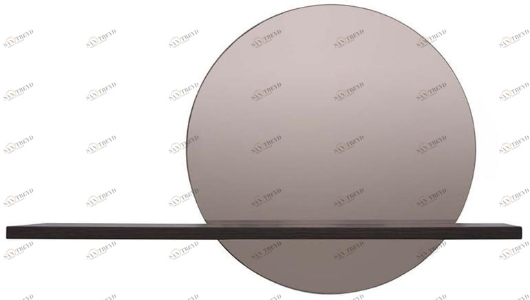 Tonin Casa Зеркало / полка из дерева и стекла  T6411 