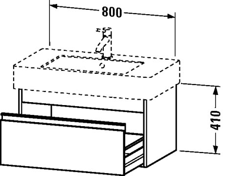 KT669007979 Ketho Тумбочка подвесная Орех натуральный, декор Duravit - Вид №2