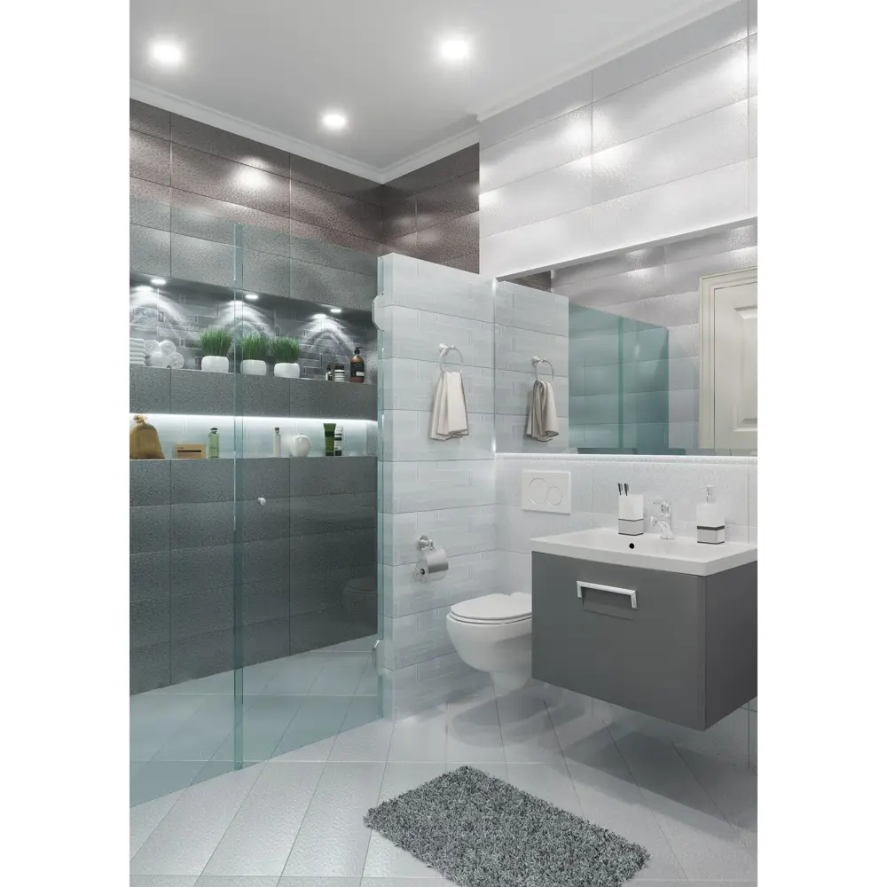 Плитка настенная Emigres Detroit Blanco 20x60 см 1.44 м² цвет белый 15632617 STLM-2160430 - Вид №5