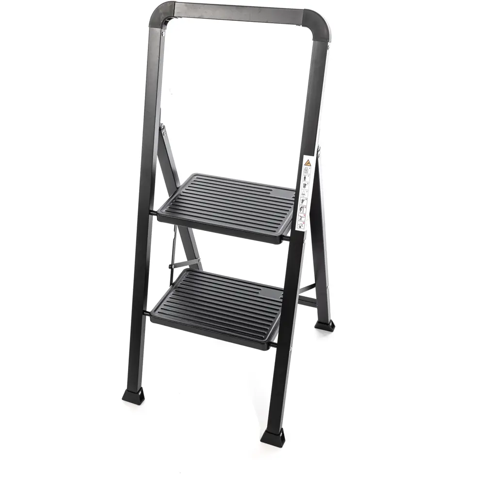 Стремянка стальная Zalger 2 ступени, максимальная нагрузка 150 кг STLM-2055366