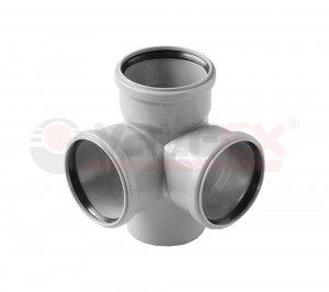 28211150 Valfex Крестовина двухплоскостная 87,5° для внутренней канализации