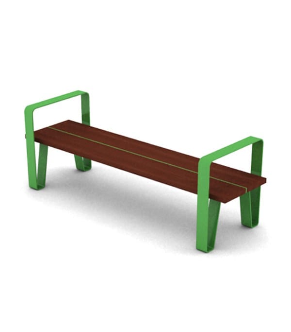 Стальная и деревянная скамья без спинки LAB23 COURT ARCH-00068054 - Вид №9