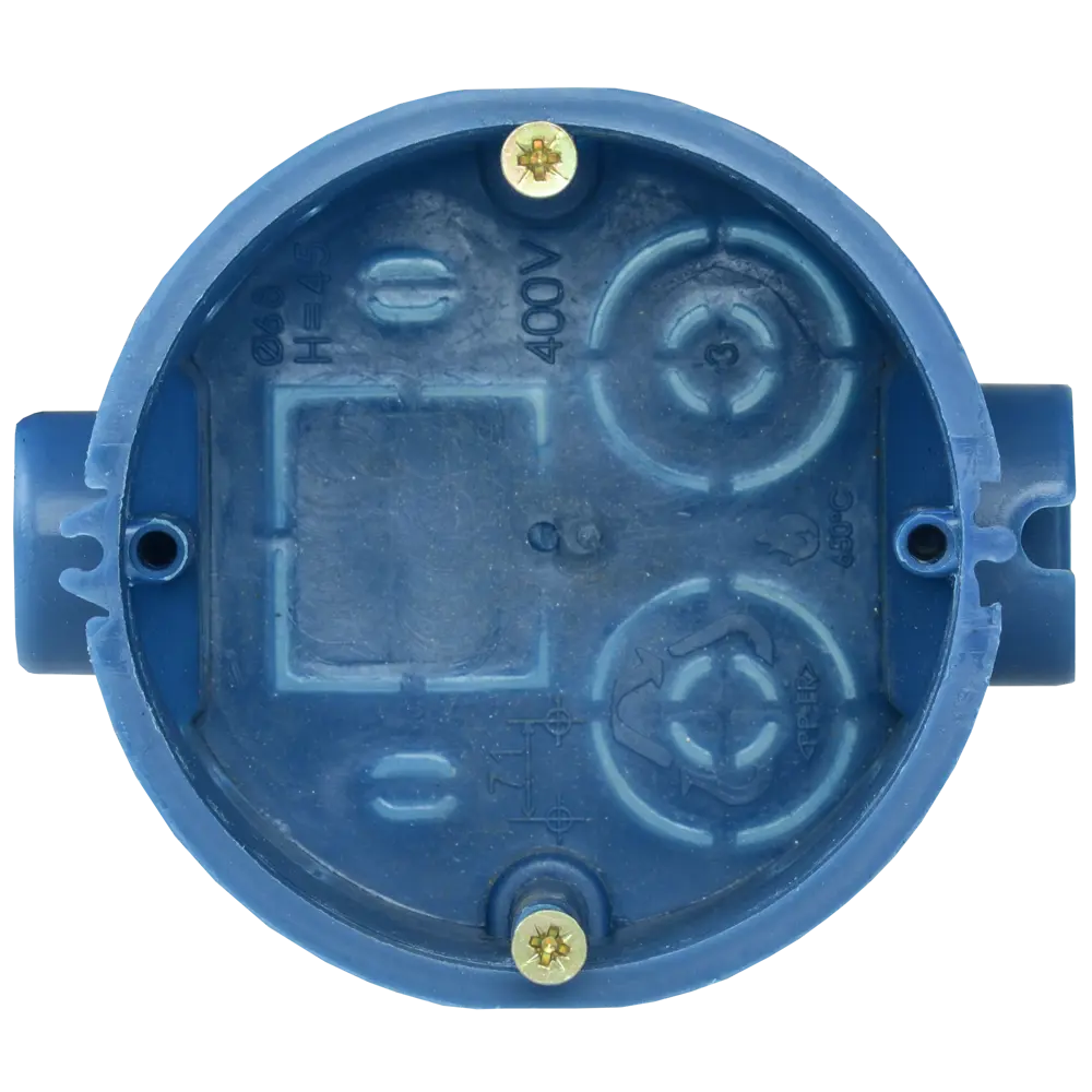 Подрозетник IEK для твердых стен 68x45 мм цвет синий 82169231 STLM-2001719 Santreyd  - Вид №1