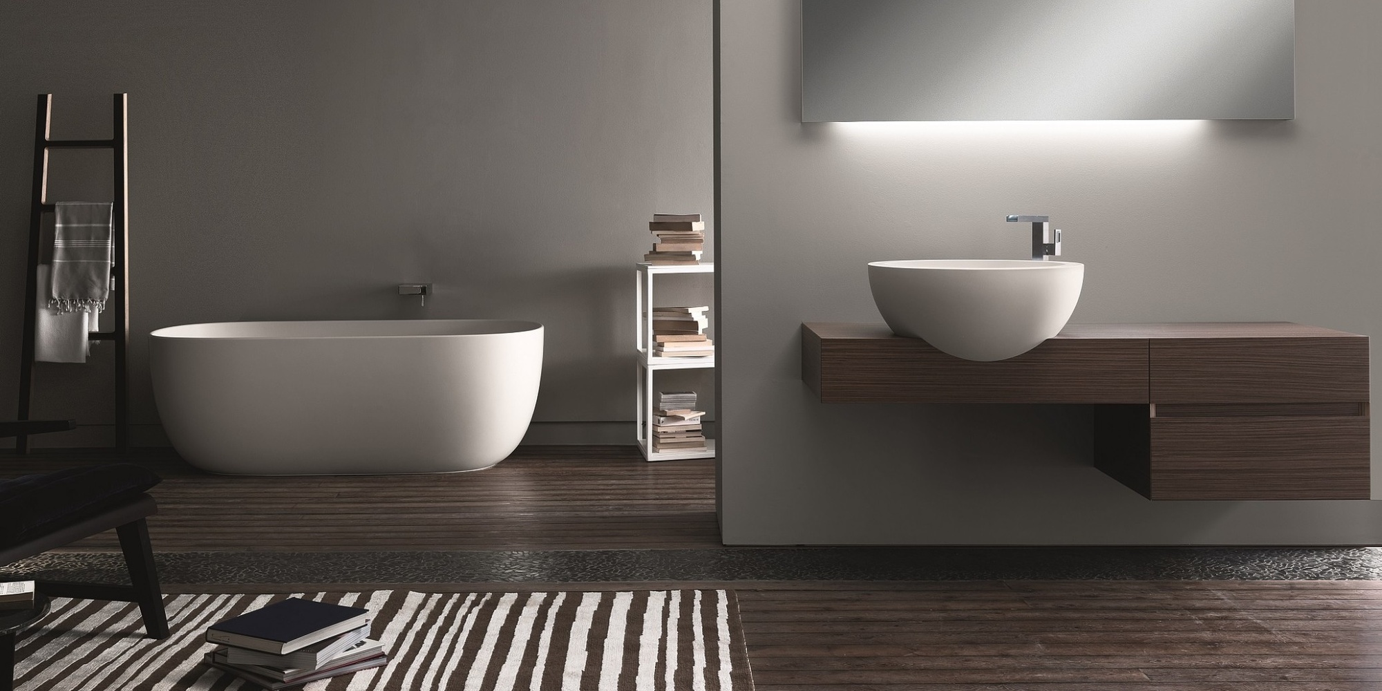 Toscoquattro Комплект мебели для ванной 02 GENESI коричневый 22A04LE22B01LE08LC1CB - Вид №1