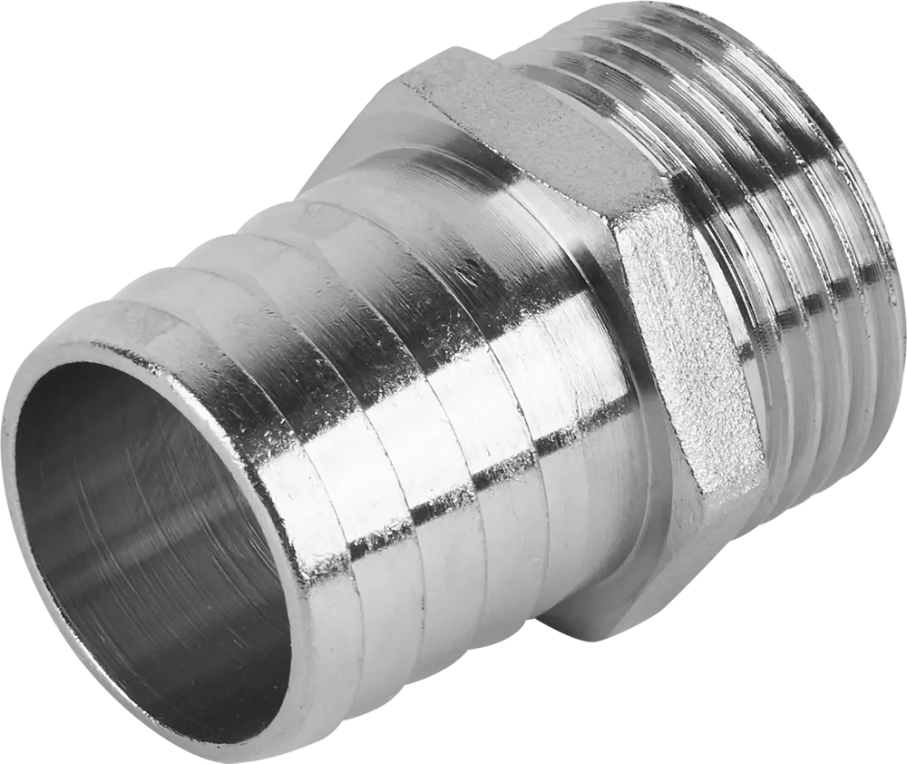 Штуцер STOUT для трубопроводов 1"x30 мм никелированная латунь 84868156