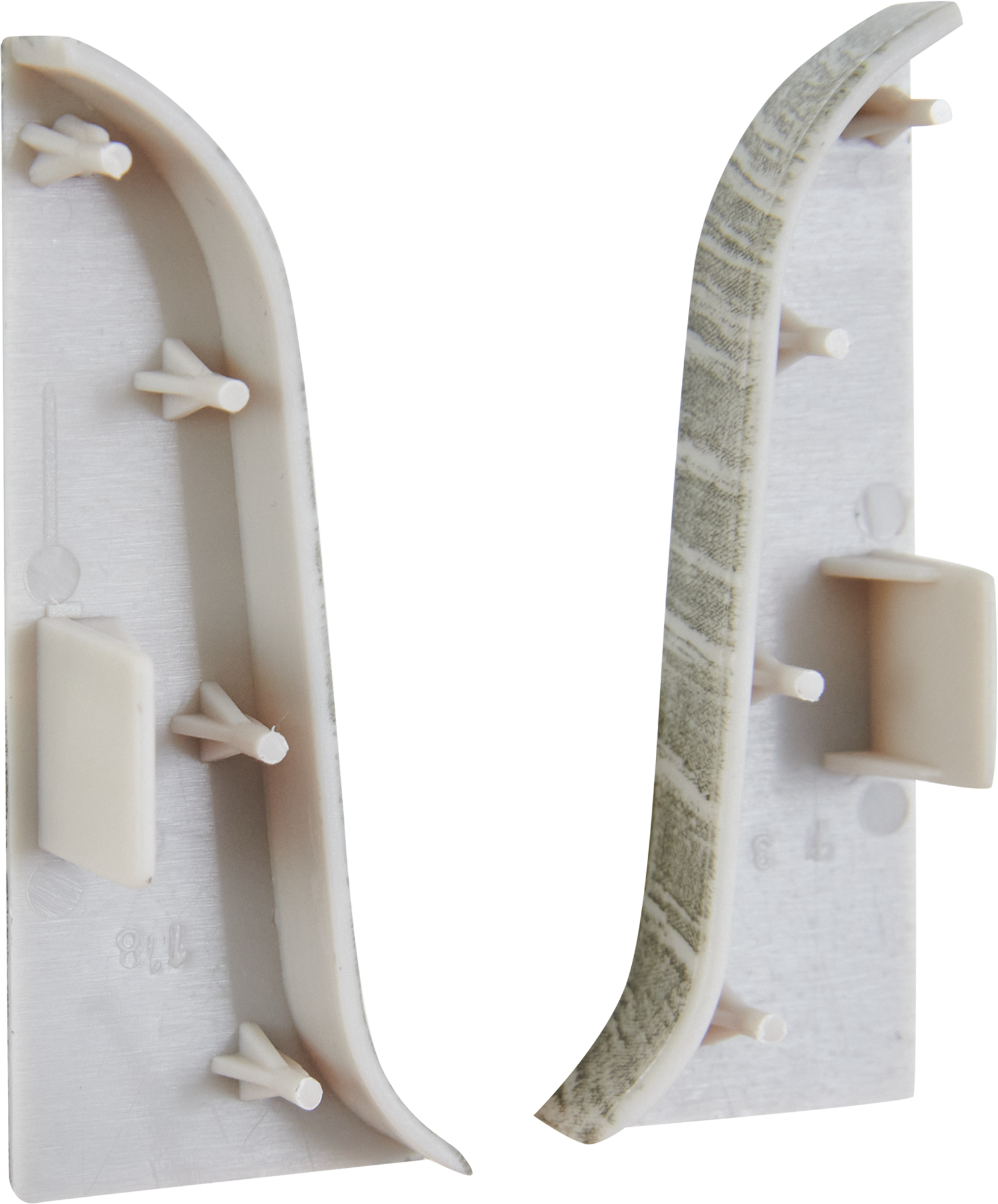 84737347 Заглушки для плинтуса «Дуб Горный», высота 62 мм, 2 шт. STLM-0054458 LIDER  - Вид №1