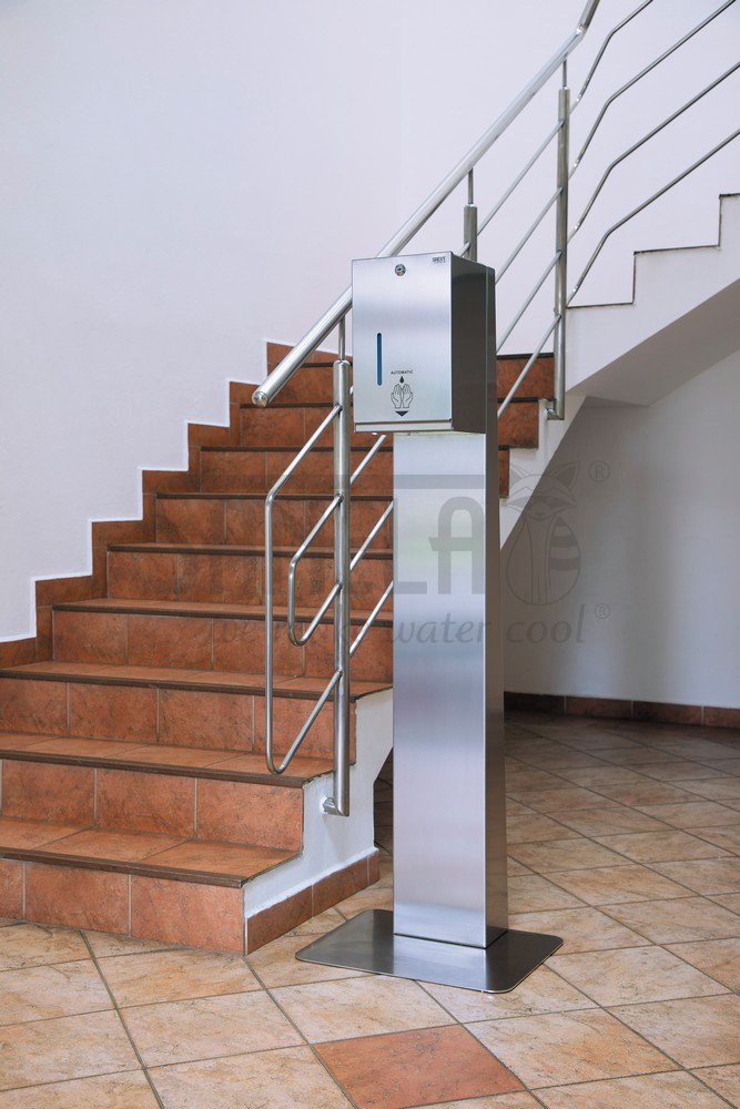 95593 Автоматический нержавеющий дозатор жидкой и гелевой дезинфекции, 12 В SANELA  - Вид №1