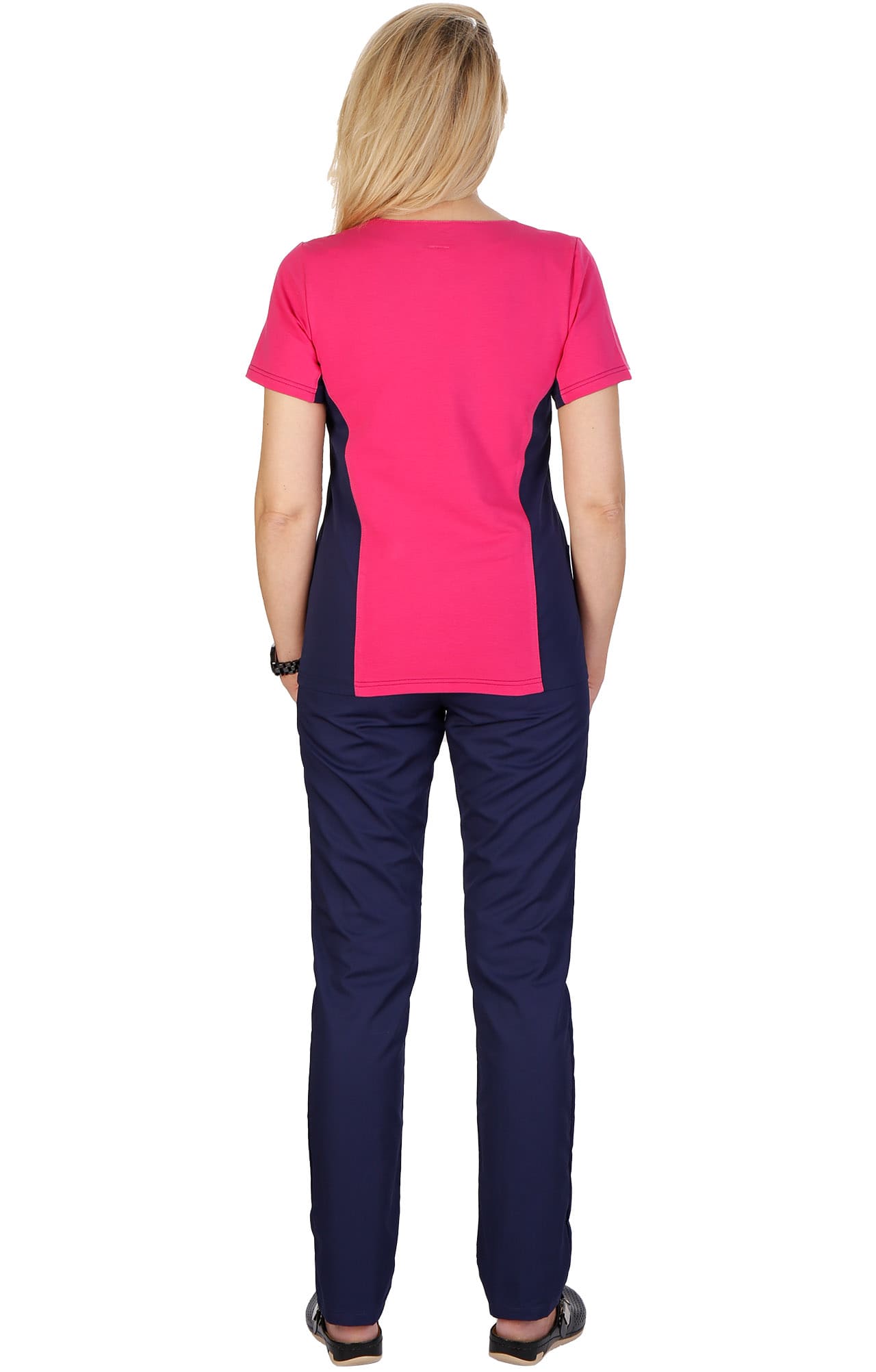 4958601 Костюм Шарм темно-синий с фуксией  Медицинская одежда размер 44 Спецодежда  - Вид №13
