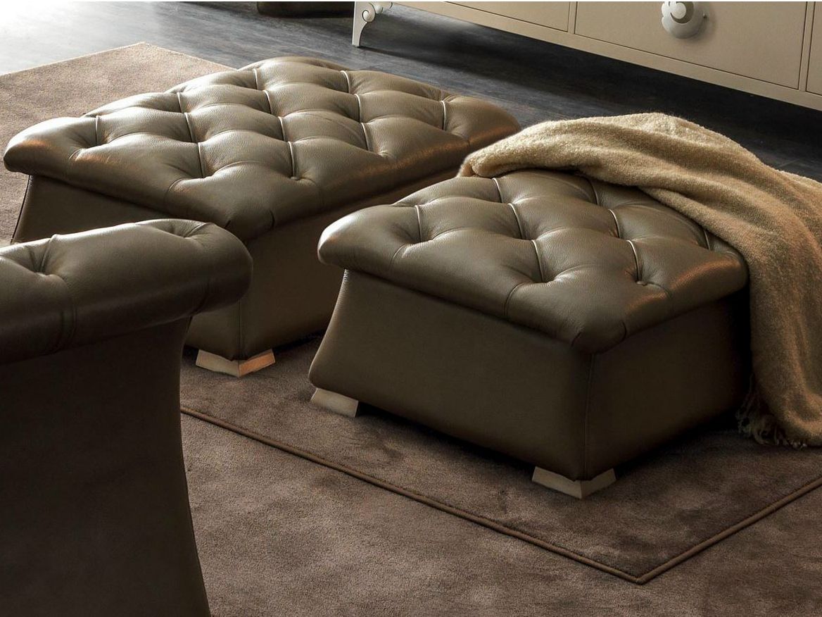 Кожа capitonné пуф CorteZari Zoe Gold ARCH-00134193