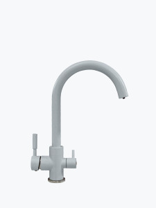 627703 Смеситель кухонный "Элара Дуо" в тон мойки Polygran