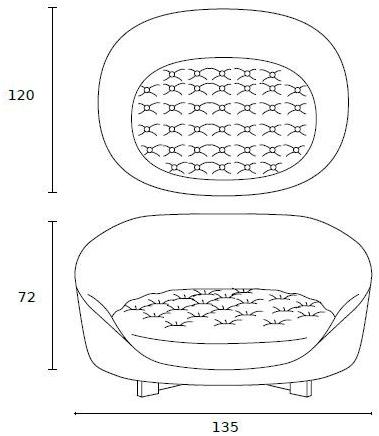 ALBEDO Тафтинговый диван из ткани sun-id-1408253 - Вид №6