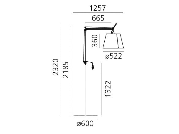 Напольный напольный светильник ткани Сид Artemide Птолемей ARCH-00045588 - Вид №5