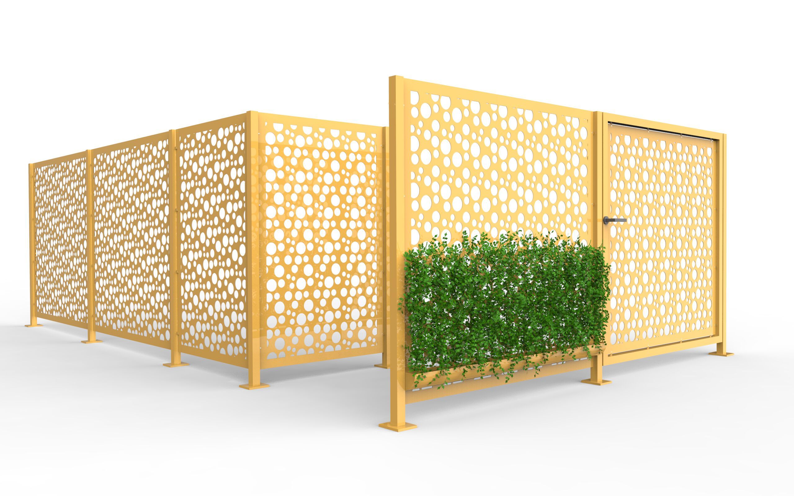 Стальной модульный экранный забор CITYSì ARIA ARCH-00058180 - Вид №2