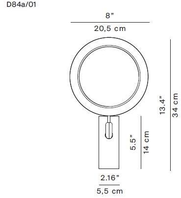 LUCEPLAN Регулируемый настенный светильник из метакрилата sun-id-1396875 - Вид №3