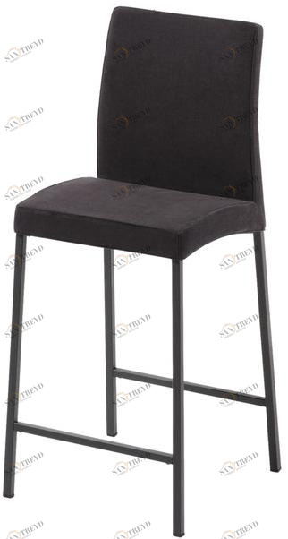 MOBLIBERICA Табурет высокий, обитый тканью, с подставкой для ног Naomi sun-id-1382415