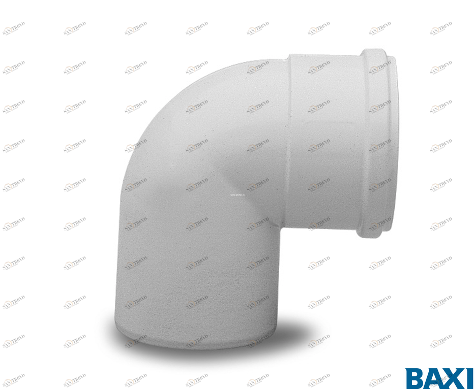 KHG71409441 Отвод полипропиленовый 87°, диам. 125 мм, HT (KHG71409441) BAXI 