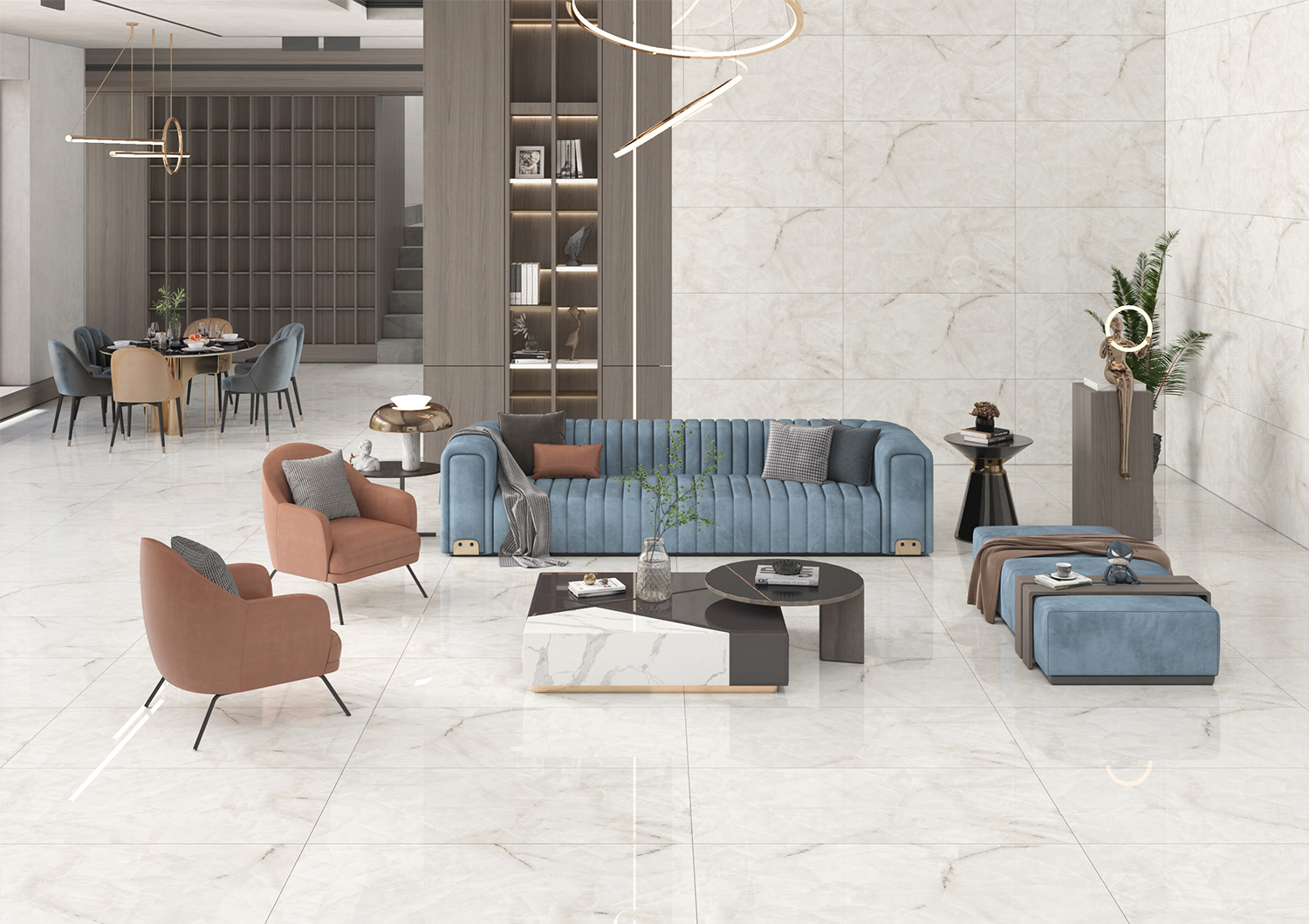 Капризный Шарм: Керамогранит Staro Slim Modern CAPRI STP-ST377 INCOLOR - Вид №3