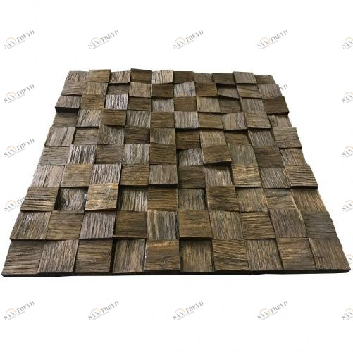 Мозаика и 3D панели из дерева Tarsi 3D 3d Колотый Венге 1.0.4.1 Дуб Селект 3д (мозаика панели), рельефная (3Д (мозаика панели), Рельефная) 300х300 мм 1401100062