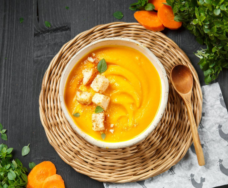 9700 Морковный суп пюре с кокосовым молоком Вкусляндия 