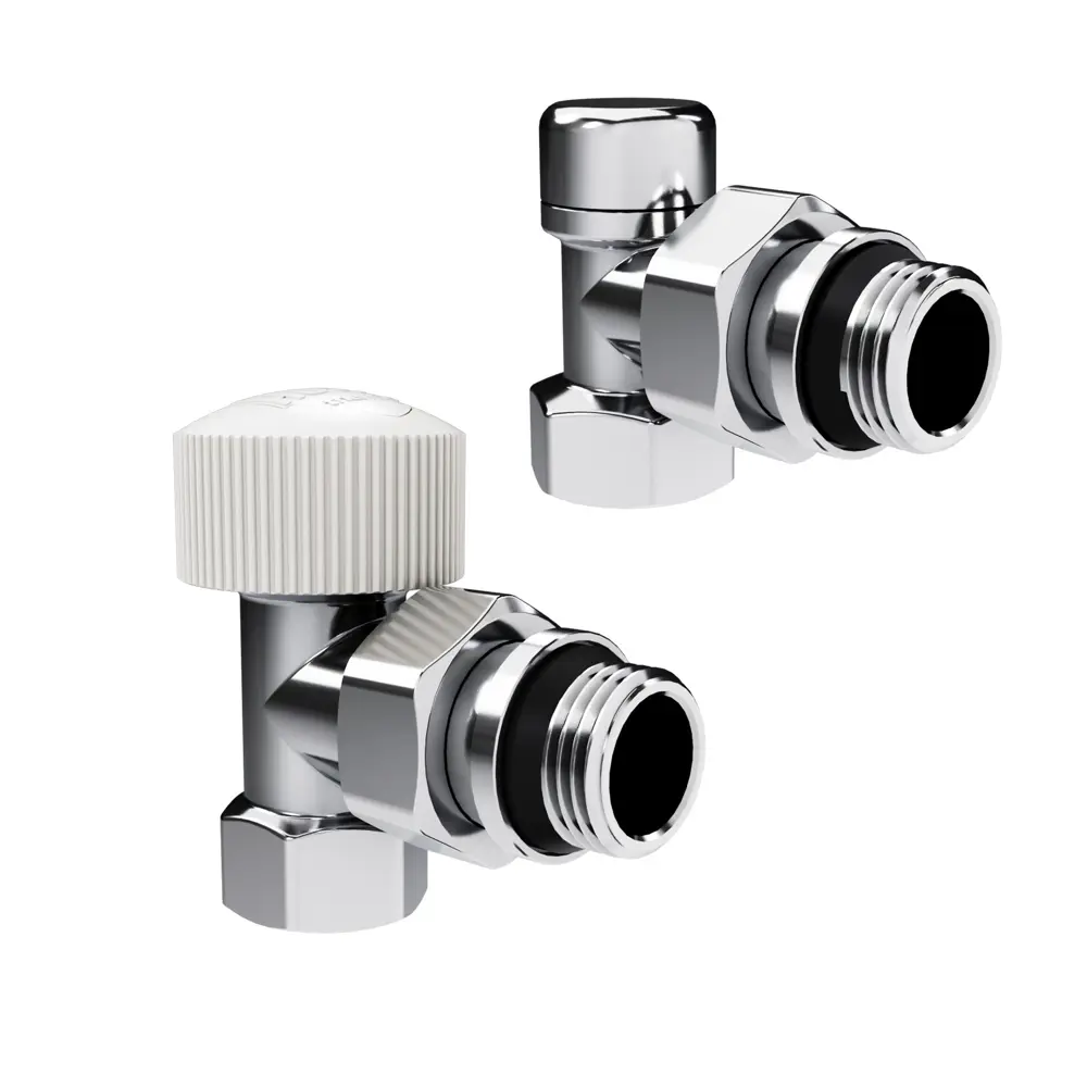 Термостатический комплект для радиатора угловой Royal Thermo Design 1/2" латунь цвет хром 89423316 STLM-2156310 