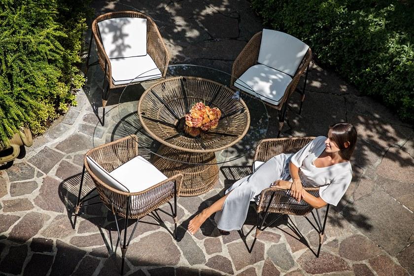 cbdesign Садовый стул из синтетического волокна с подлокотниками Lodz N068n1 - Вид №6