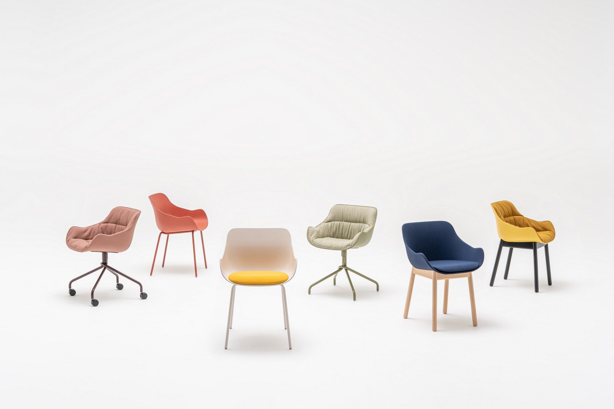 Тканевый поворотный стул с колесами MDD Baltic ARCH-00108014 - Вид №6