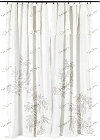 Élitis Штанговая занавеска с принтом из льна sun-id-1453495