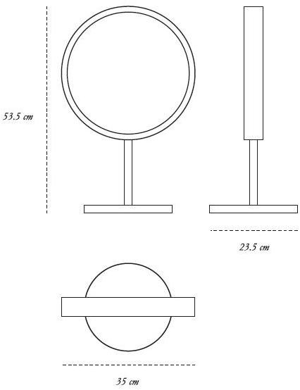 Scarlet Splendour Зеркало круглого стола Vanilla noir oro sun-id-1456252 - Вид №2