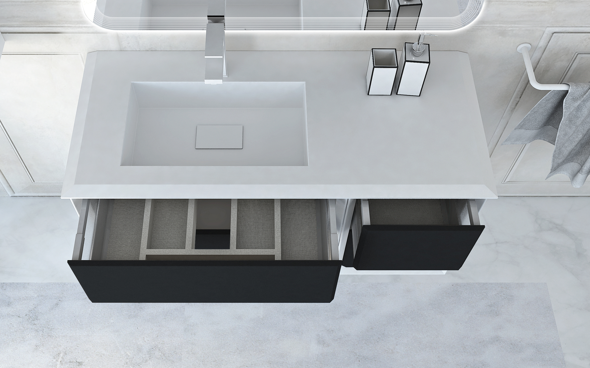 Мебель для ванной CEZARES BELLAGIO 105 Grafite - Вид №5