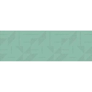 Плитка настенная Керамин Сонет 2Д 25x75 см 1.69 м² матовая цвет зеленый