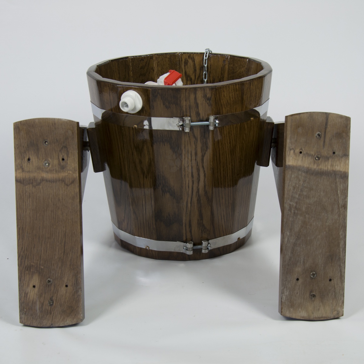 146 Обливное устройство из дуба 12 литров (дуб морёный) Alyarus  - Вид №5