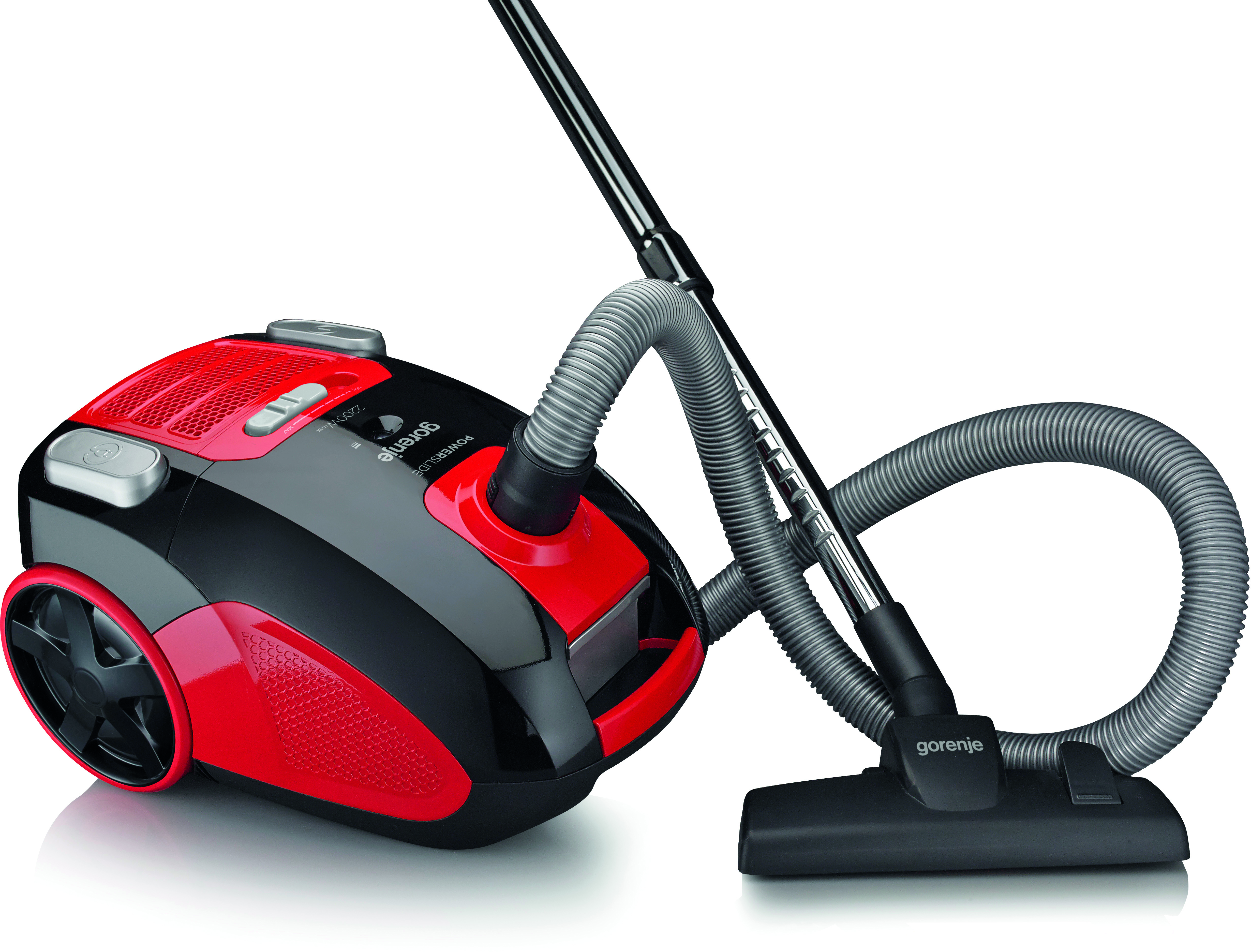 VC2221PSBKR Пылесос мешковый / пылесос мешковый 2200вт, черный/красный Gorenje Santreyd  - Вид №2