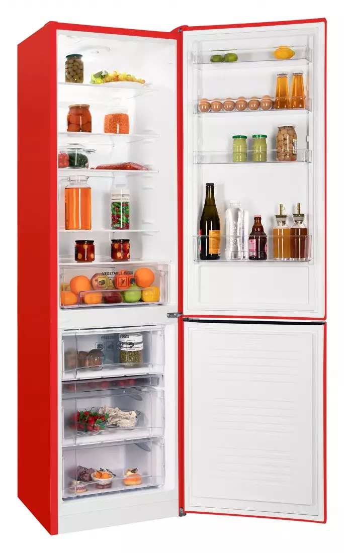 9186063 Холодильник с морозильником   Nordfrost NRB 154 R красный STDN-0046257 - Вид №1
