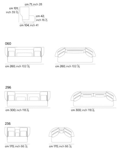 2-местный диван с высокой спинкой Amura Wazaa ARCH-00046746 - Вид №6