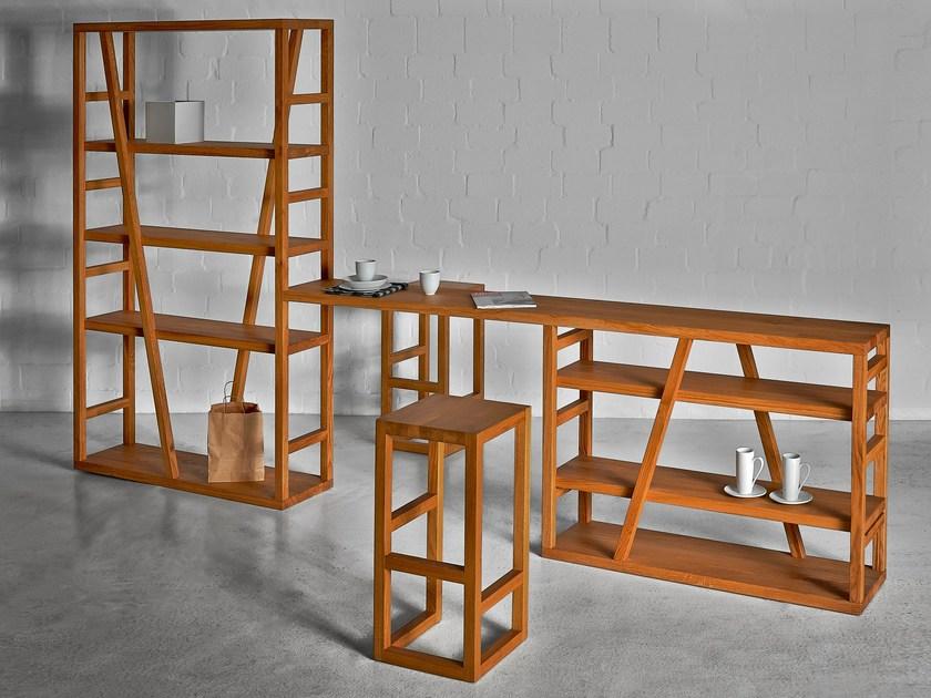 Vitamin Design Открытый книжный шкаф из массива дерева Fachwerk sun-id-1399690 - Вид №3