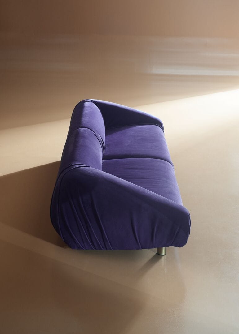 Кожаный линейный диван Baxter FOLD ARCH-00112033 - Вид №8